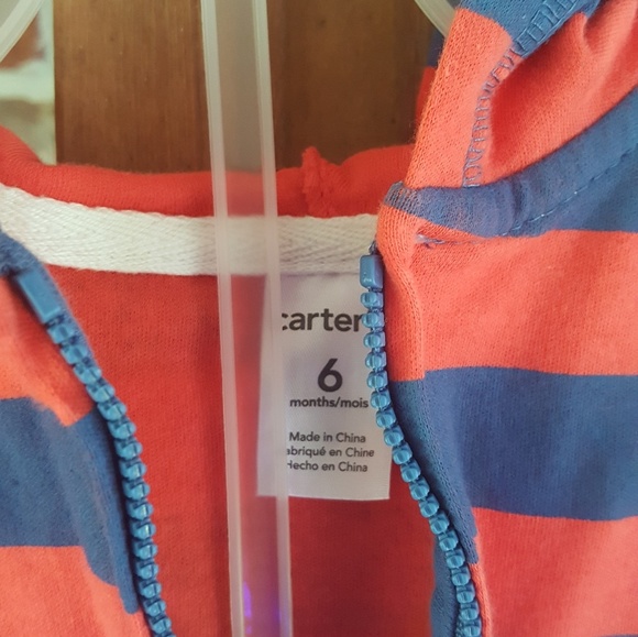 Like new, red & blue striped jacket & pants set - Picture 3 of 3